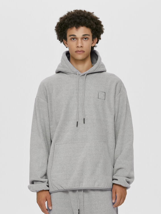 [SALE 20%] ESSENTIAL MICRO FLEECE HOODIE-MELANGE GREY