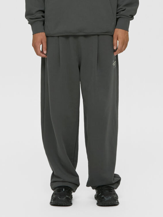 [SALE 20%] ESSENTIAL PAINTED WIDE PANTS-CHARCOAL