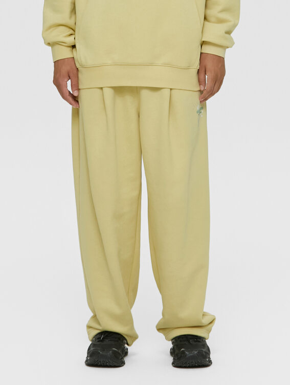 [SALE 30%] ESSENTIAL PAINTED WIDE PANTS-LIGHT YELLOW