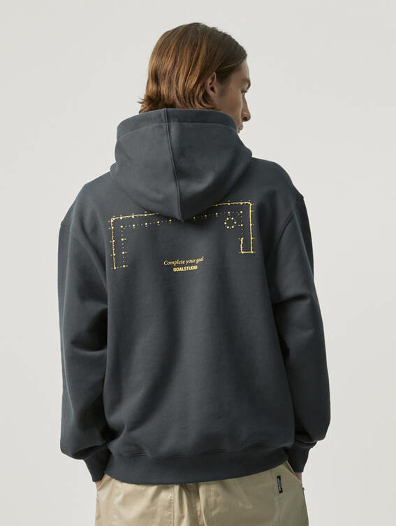 COMPLETE YOUR GOAL HOODIE-CHARCOAL