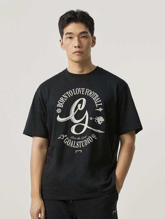 GOALSTUDIO FC G LOGO AIR MESH TEE-BLACK