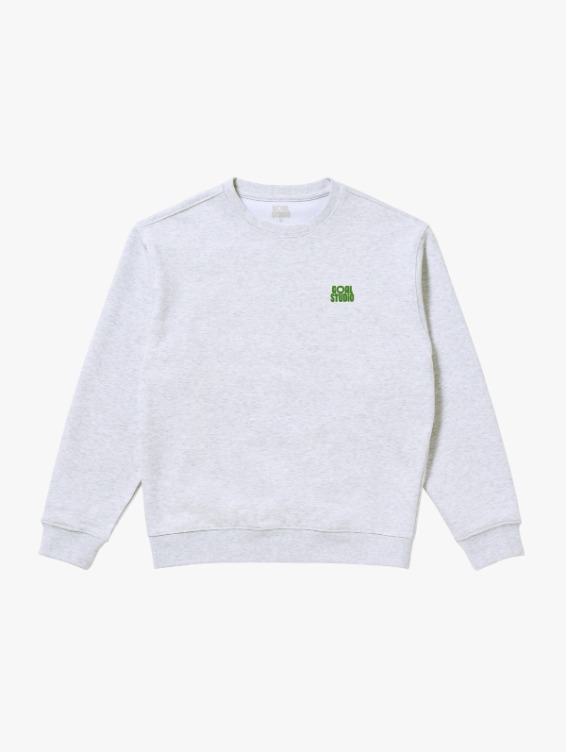 [PACE GOAL 10%] MAP LOGO CREWNECK-MELANGE GREY