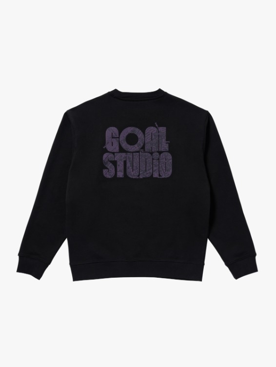 [PACE GOAL 10%] MAP LOGO CREWNECK-BLACK