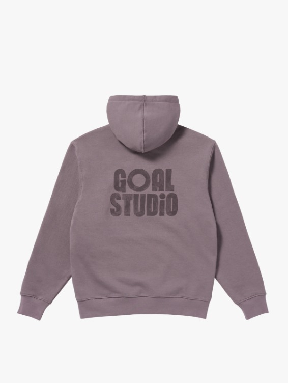 [PACE GOAL 10%] PAINT LOGO HOODIE-BROWN