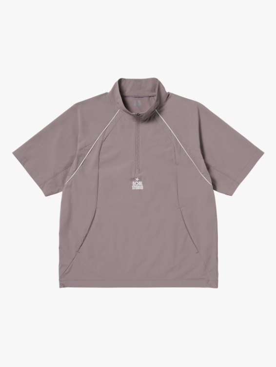 [PACE GOAL 10%] COLOR-BLOCK S/S ANORAK-BROWN