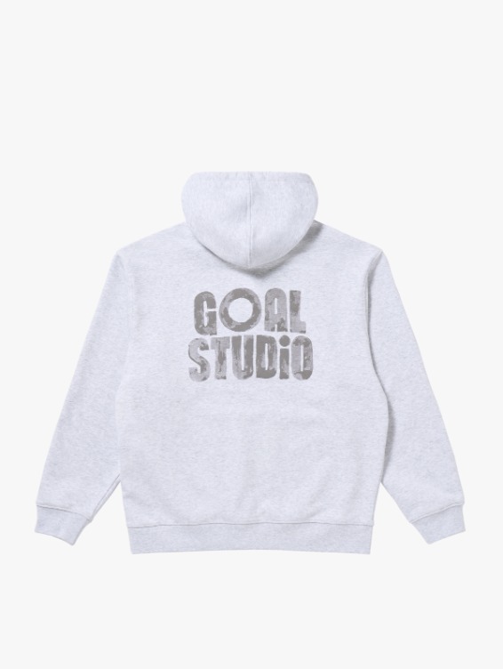 [PACE GOAL 10%] PAINT LOGO HOODIE-MELANGE GREY
