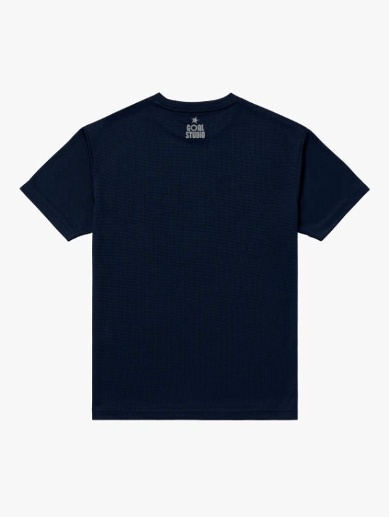[PACE GOAL 10%] ACTIVE FRONT GOAL LOGO TEE-NAVY