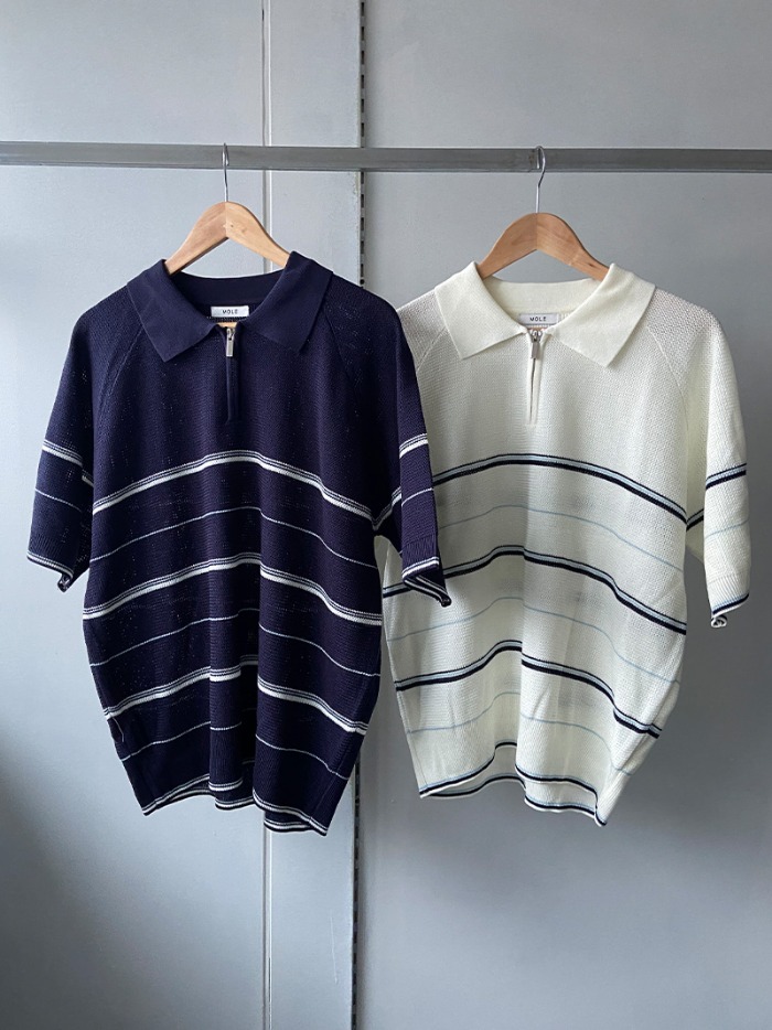 [단독특가세일] Mark stripe collor knit