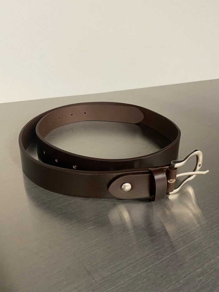 Real leather belt - brown