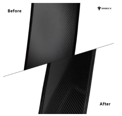 Double K Black Tip Protection Film (front and back/four sheets in total)
