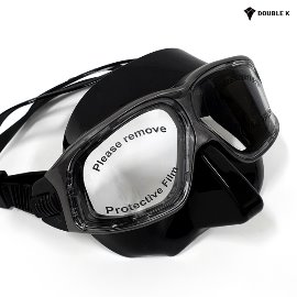 Double K Freediving Mask Jaguar R METAL-Black + Gray