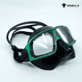 Double K Freediving Mask Jaguar R METAL-Green+ BK