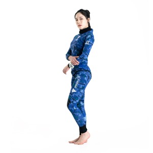 Double K Diving Wetsuit #39 YAMAMOTO Womens Open Cell Two Piece/DeepBlue