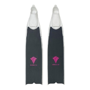 Double K Freediving Black Tip Black-tip Carbon Fin SoftCORSA-WH