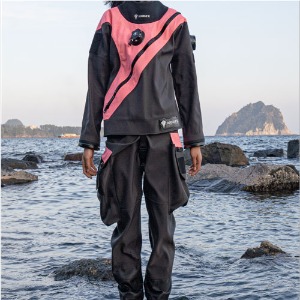 Double K [Custom Dry Suit] Titan Dry Suit Double Ripstop Roombus_Coral pink
