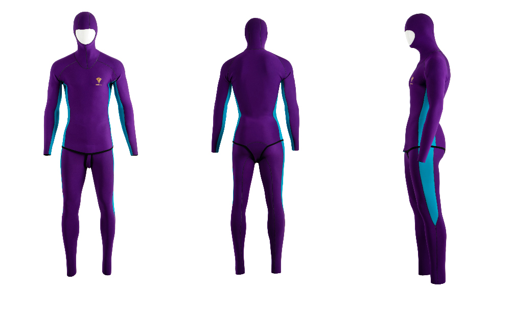 suspenders skirt/pants purple color image-S1L14