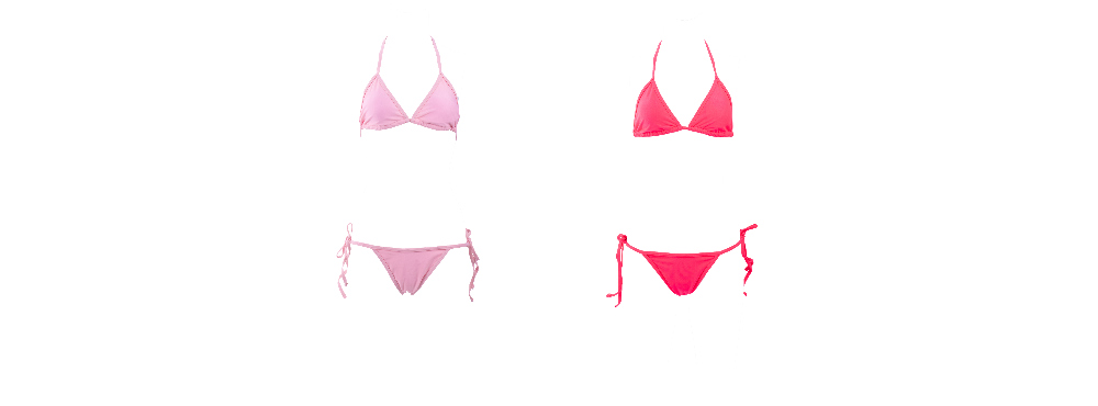swim wear/inner wear baby pink color image-S1L37