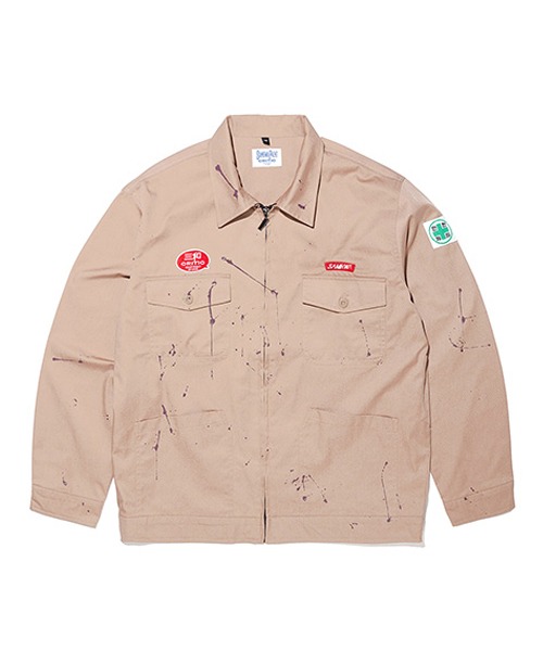 SHP X CRITIC PAINTING WORKER JACKET BROWN