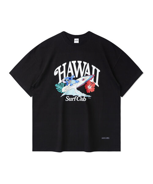 Stitch Surf T-Shirts Black