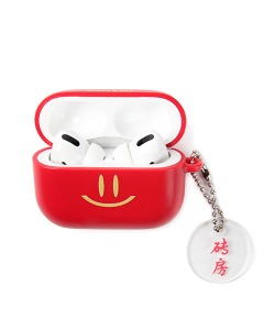 HAPPYFOOD X CRITIC SMILE AIRPODS PRO CASE RED