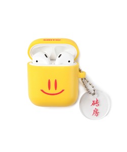 HAPPY FOOD X CRITIC SMILE AIRPODS CASE YELLOW