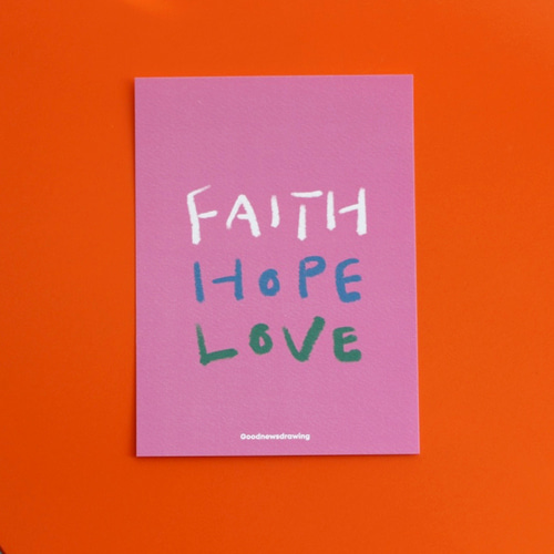 (L) Postcard_ Faith,Hope,Love