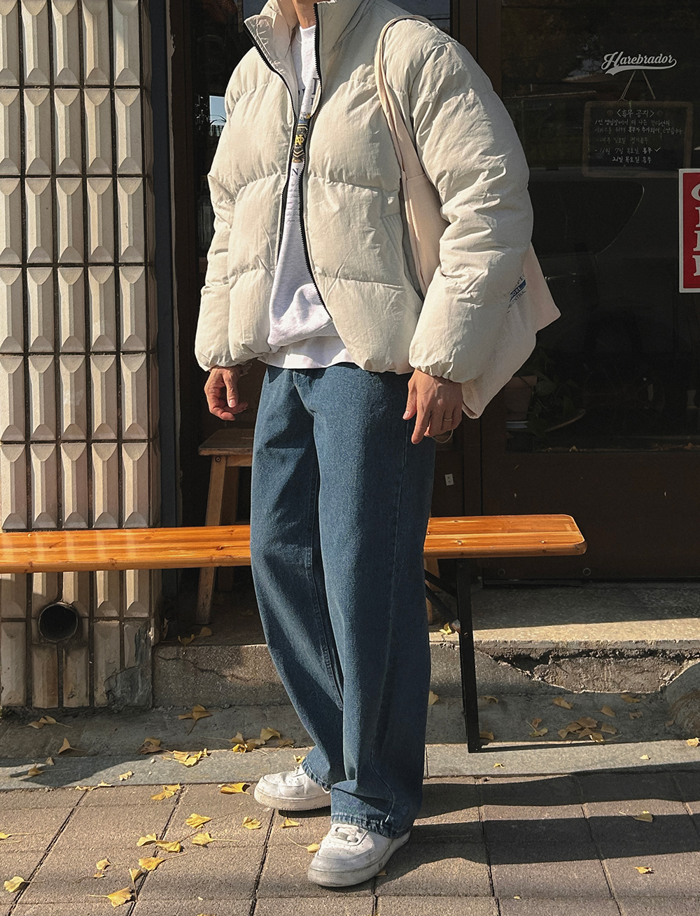 긴팔 티셔츠 모델 착용 이미지-S1L76