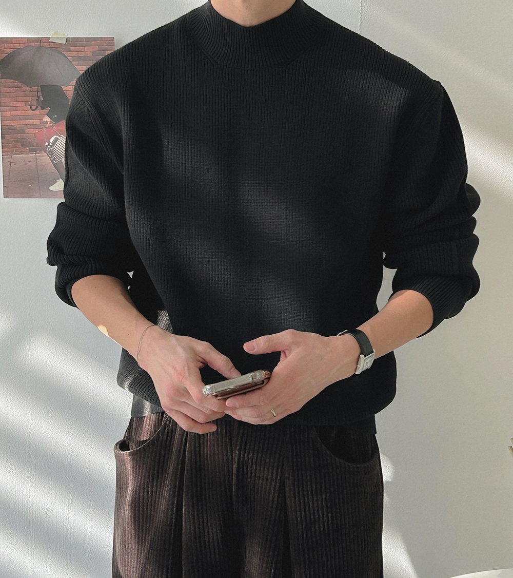 긴팔 티셔츠 모델 착용 이미지-S1L5