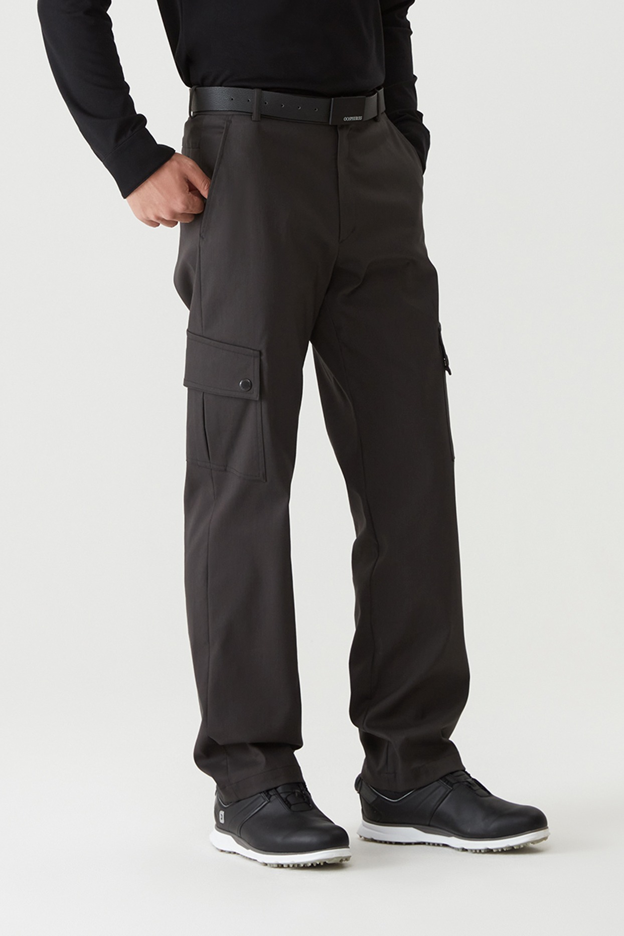 M CARGO SIDE DETAIL PANTS CHARCOAL