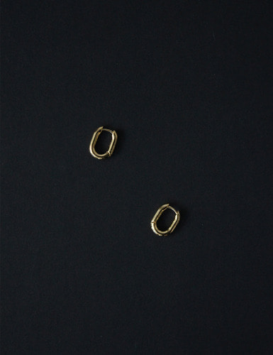 SLOK oval ring earrings그랩(GRAB)