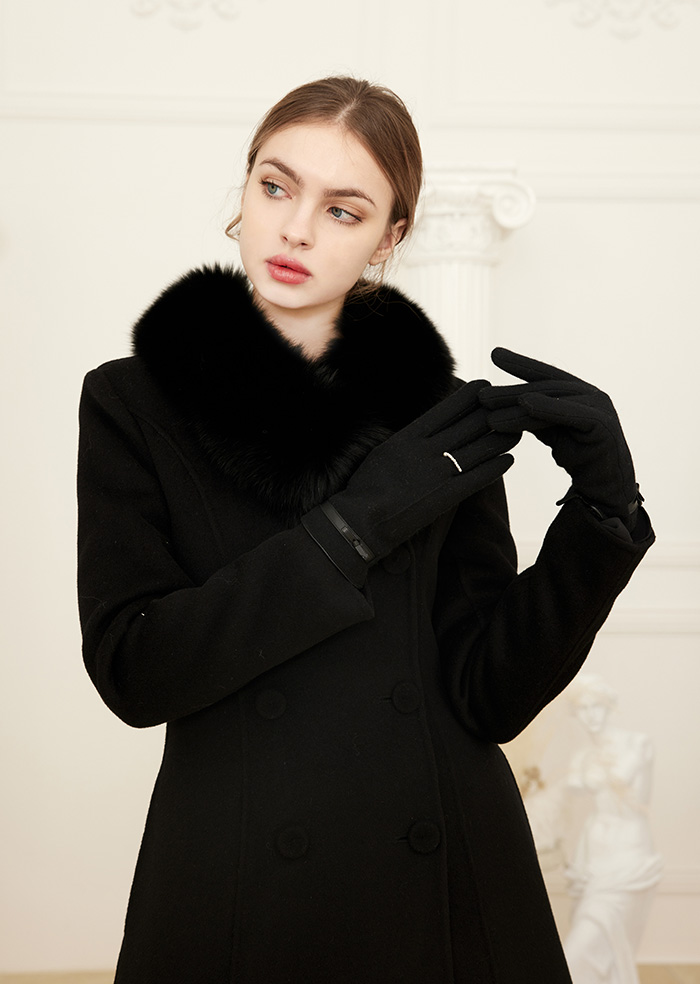 Estelle Pearl Gloves (Black)