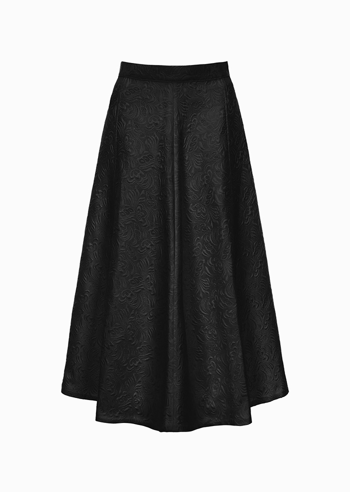 Amanda Jacquard Skirt (Black)