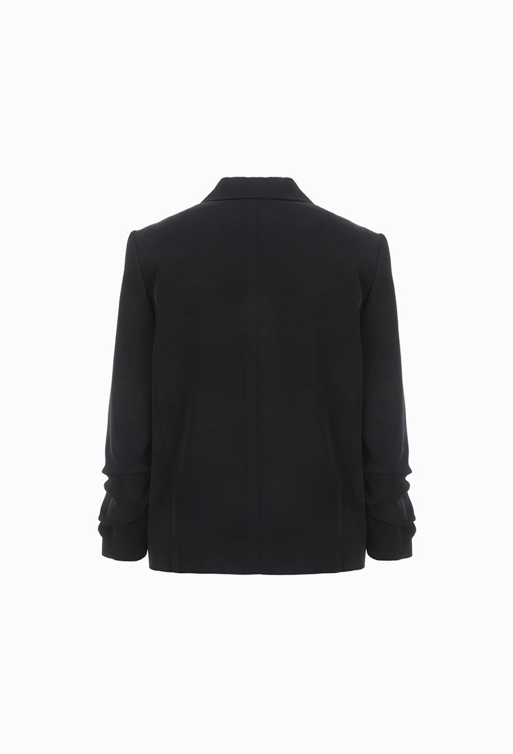 Adela Shirring Jacket (Black)