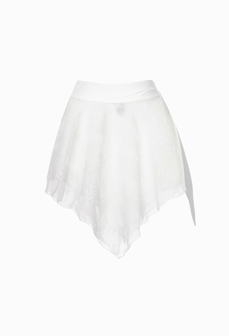 Emma Lace Wrap Skirt (Ivory)