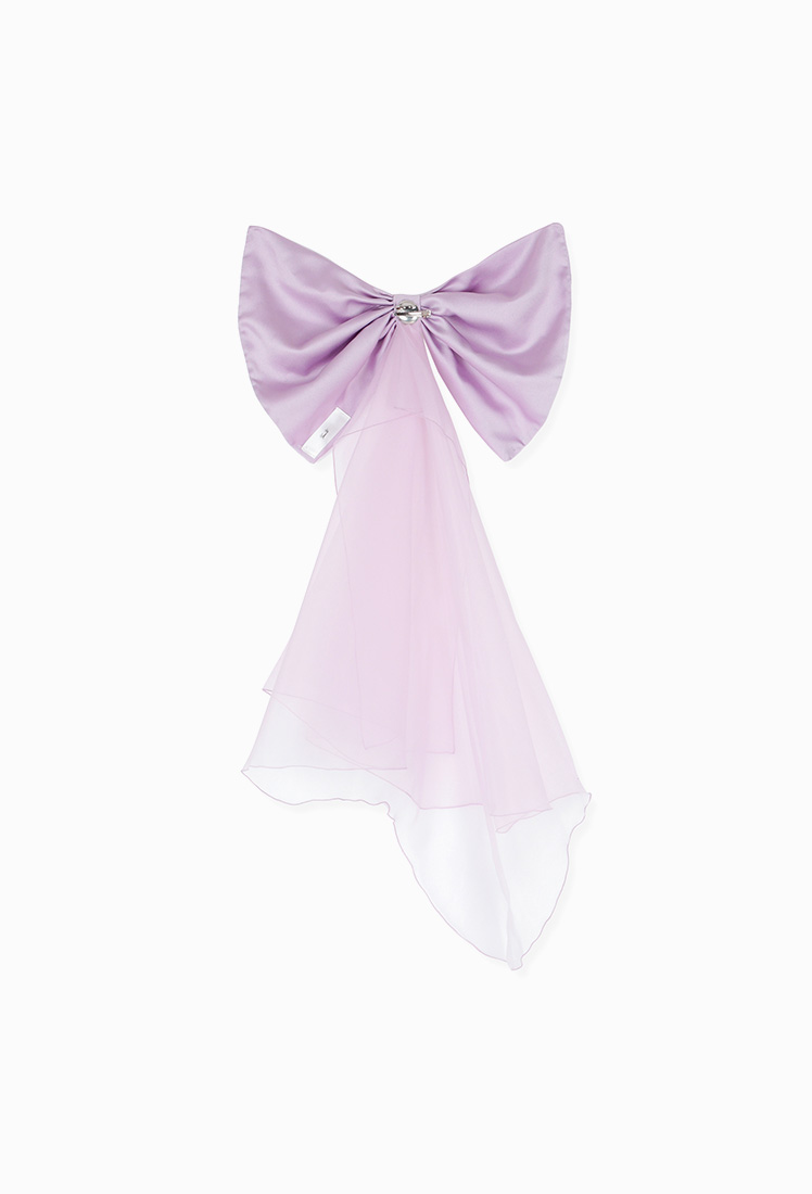 Giselle Wide Ribbon Bow Pin (3 Color)