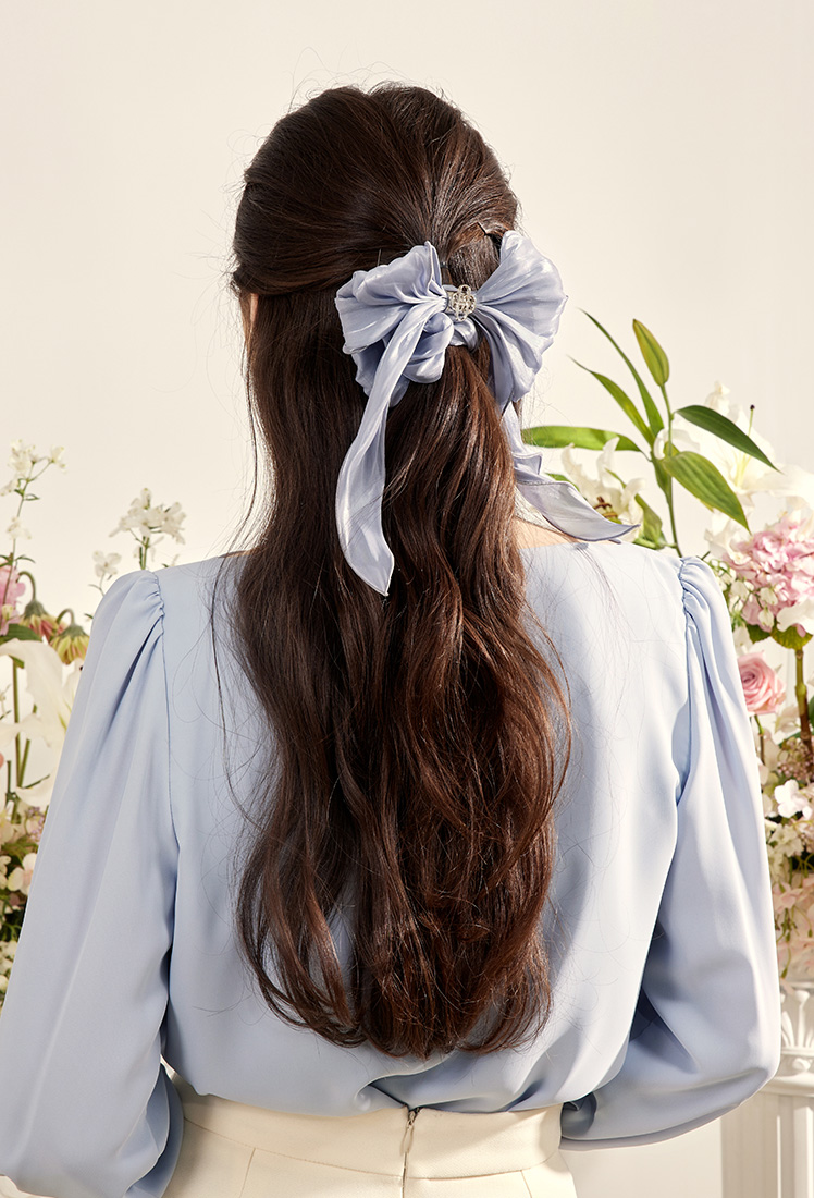 Daisy Satin Hair Shushu (Blue)