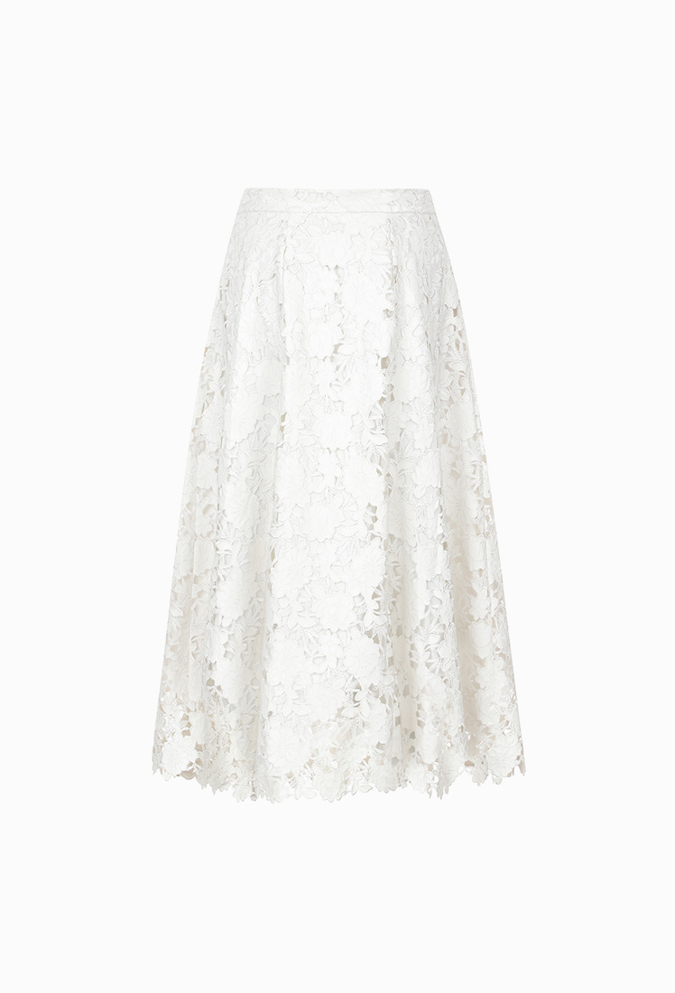 Annabel Long Skirt (White)