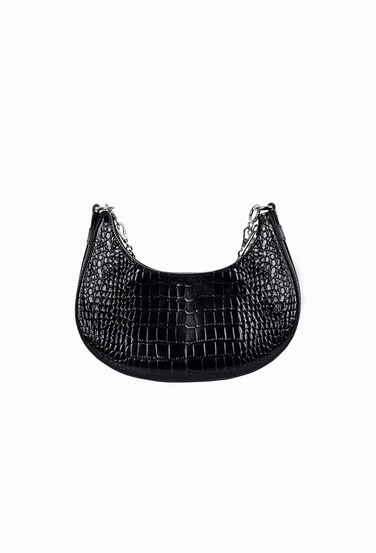 Grace Leather Hobo Bag (Black)