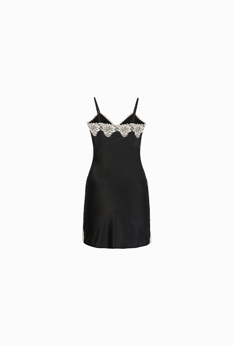 [GRACE SLIP] One-piece (Black)