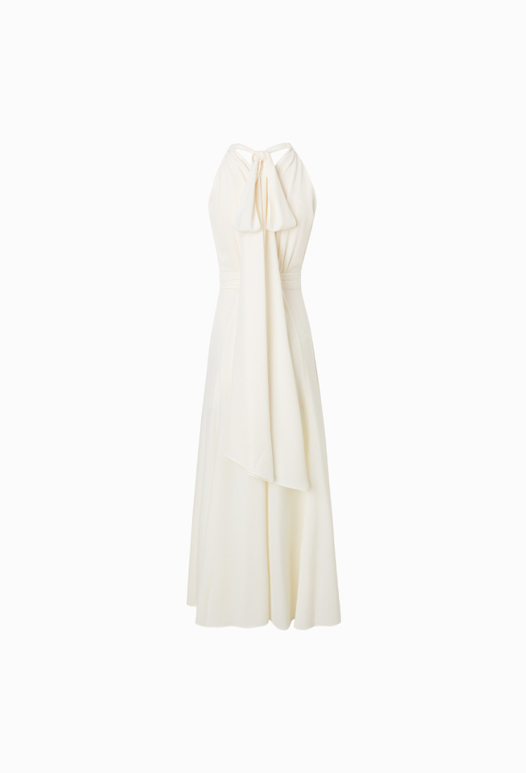 Isabel Halter-Neck One-piece (Ivory) - GRACE U
