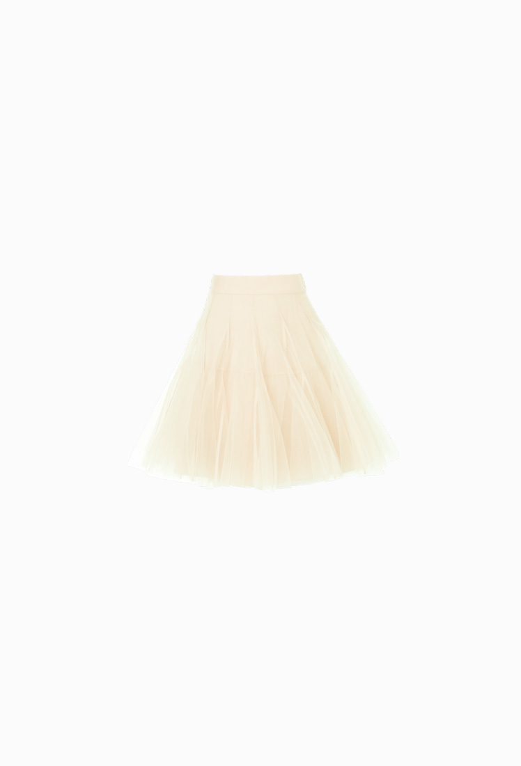 Etoile Banding Sha Mini Skirt (Cream)