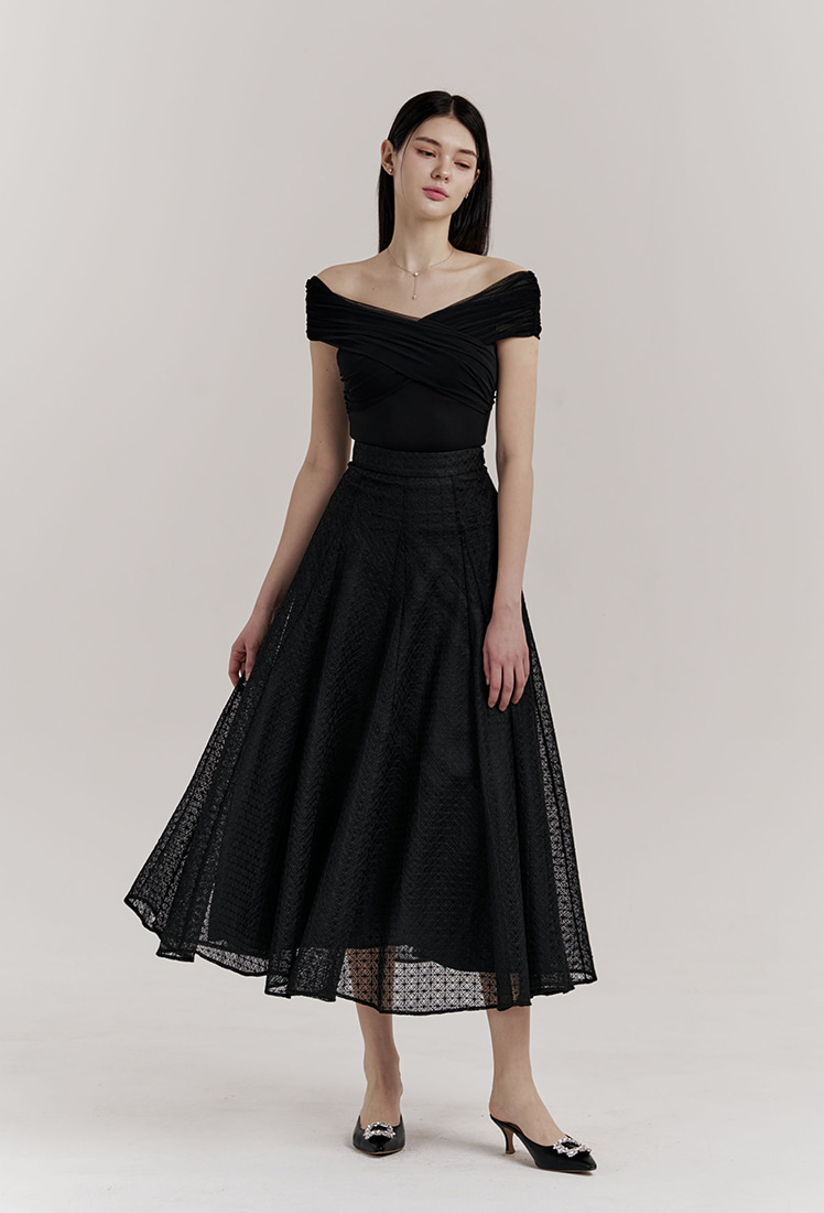 【Grace U】 韓国人気★ Sis Top (XS-S, M-L) Sis Top (Black) - GRACE U