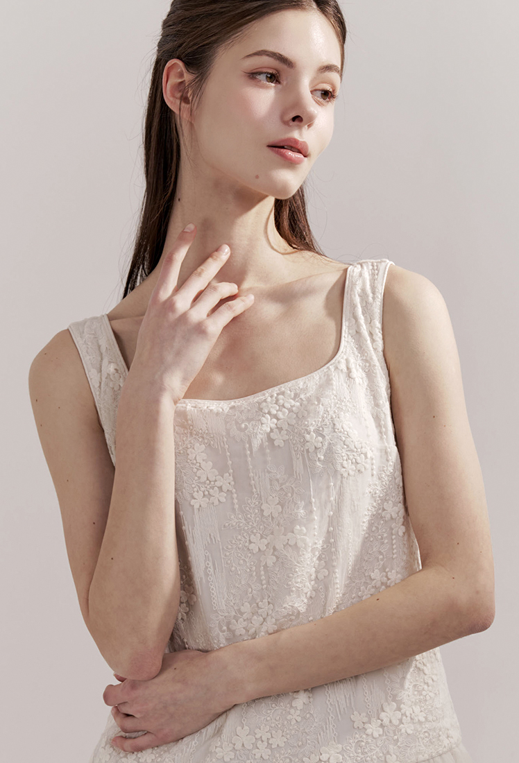 Roliy Sha Dress (Ivory) - GRACE U