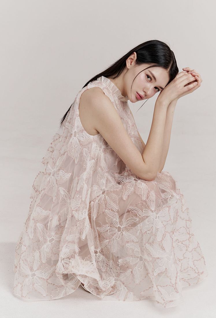 Rose Dress (Pink)★韓国人気☆[Grace U] Shop - Shop - GRACE U