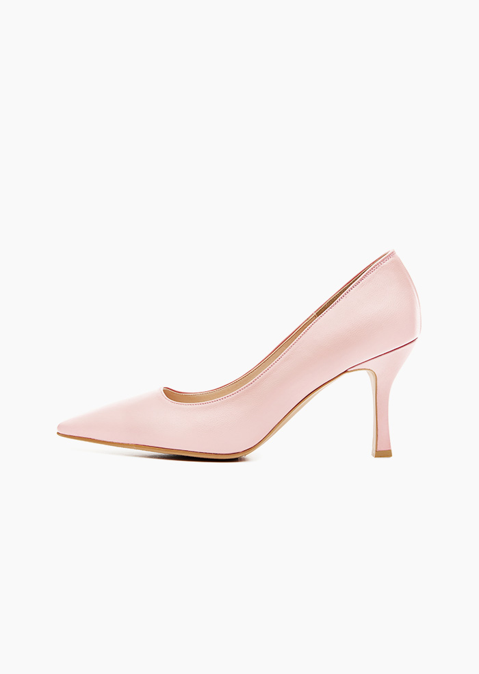Grace Leather Heel (Light Pink)