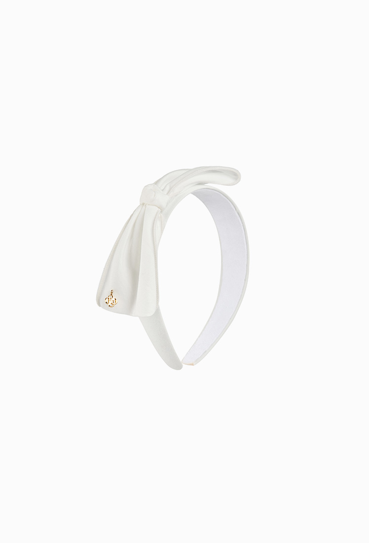 Gemma Ribbon Hairband (White)