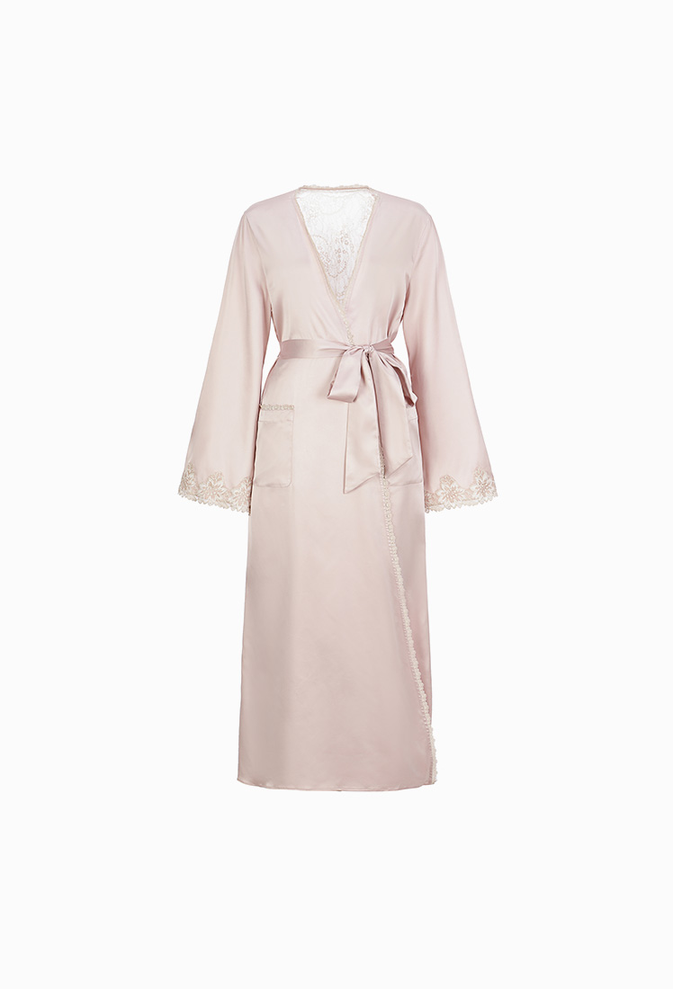 [GRACE SLIP] Long Robe (Pink)