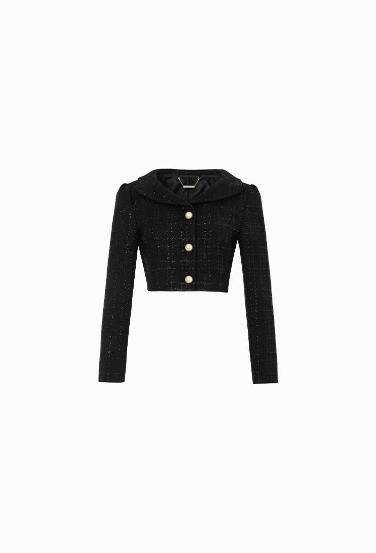 Kylie Tweed Jacket (Black)