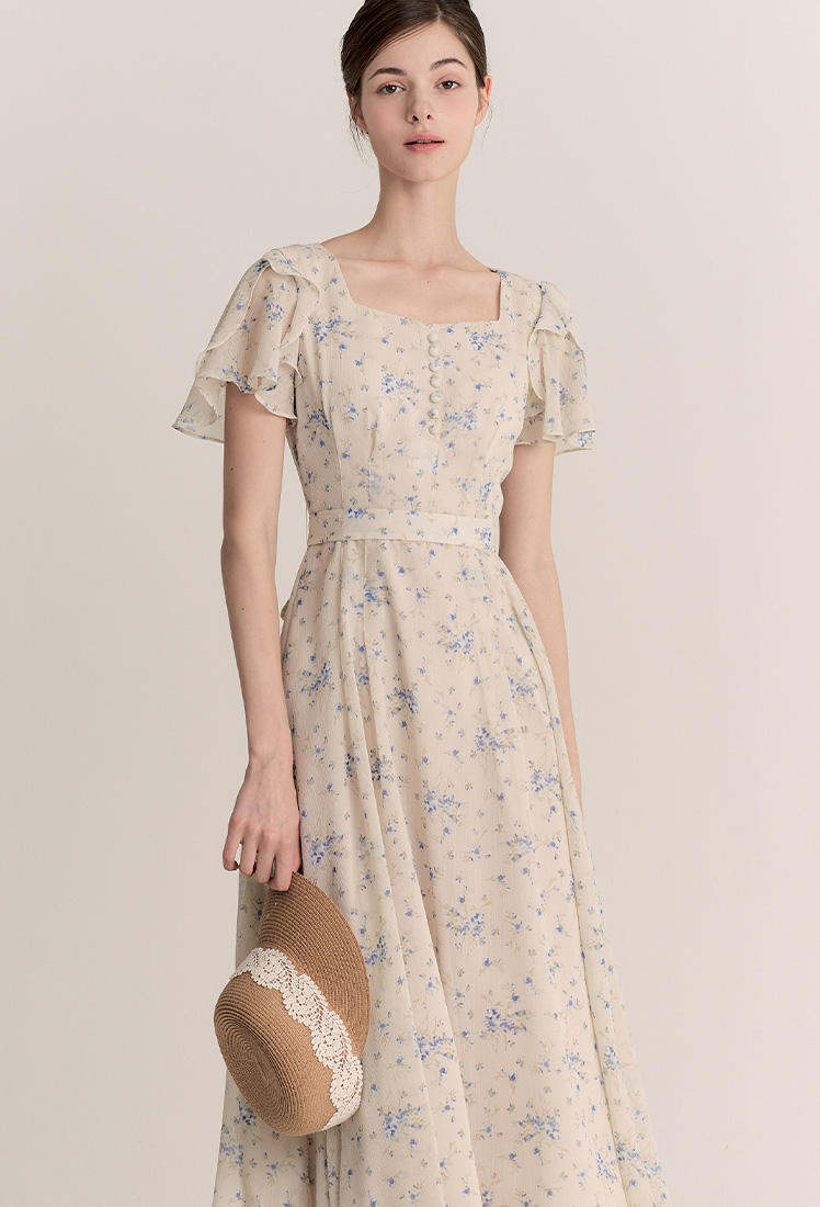 【GRACE U】Blanc One-Piece 2 Colors Blanc One-piece (Blue) - GRACE U
