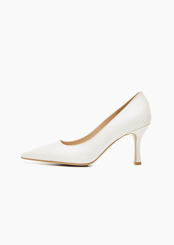 Grace Leather Heel (Ivory)